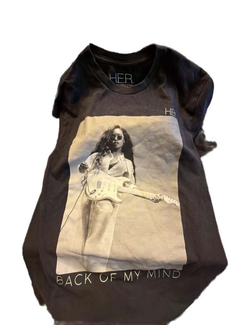 H.E.R. Back of My Mind Tour Black Portrait T-Shirt